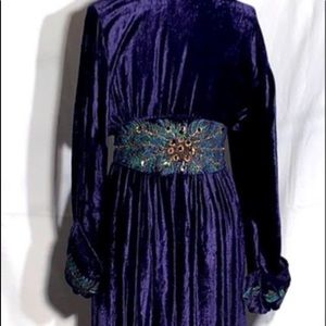 Vintage JOOLAY velvet robe/coat dress